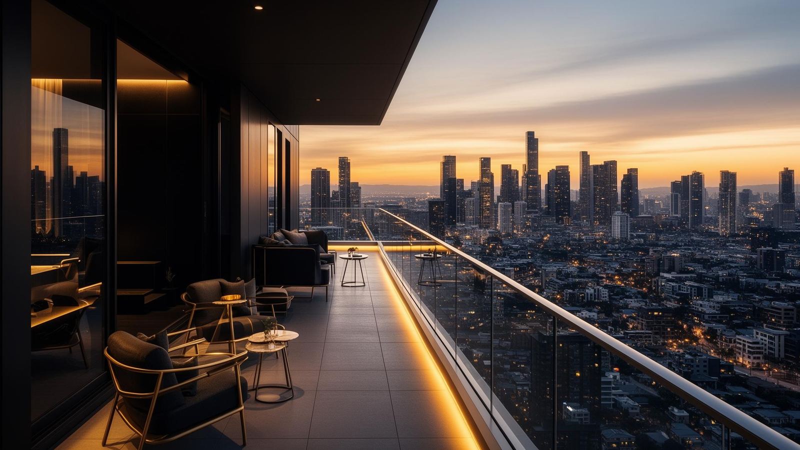 Premium balcony with invisible grill